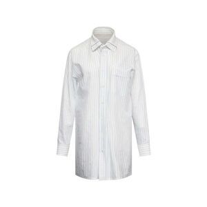 Mm6 Maison Margiela Women Oversized Striped Shirt